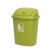 冰禹 BYrl-95 塑料工业垃圾桶 摇盖式卫生间办公室翻盖垃圾桶 简约带盖纸篓 红色65L带盖