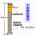 杰安达（JAD）加厚不锈钢防撞柱移动立柱钢管警示柱反光警示桩定制路桩304材质