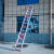 水共王俞 铝合金伸缩梯直梯子加厚单侧梯单面梯折叠一字工程楼梯 非标7米2个厚