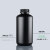 RICH LAB 黑色塑料瓶125/250/500/1000ml大口窄口HDPE密封液体罐样品储存瓶 大口 125ml【满100包邮，偏远地区除外】
