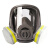 普达 自吸过滤式防毒面具 MJ-4007呼吸防护全面罩 面具+P-E-1过滤盒2个+滤棉2片
