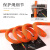 高空作业安全绳套装 户外安装空调 工地施工作业保险绳12mm RL195 橘色70米