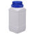 级500ML毫升大口方形塑料瓶HDPE带盖加厚密封空瓶四方塑料瓶 500ml黑色-黑盖款（配内盖）