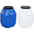 加厚带盖30升化工桶级密封50L塑料酵素桶25公斤涂料废液桶 30升    特厚款     蓝色