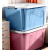 加厚大号收纳箱家用塑料衣服整理玩具盒子储物筐搬家周转箱 二个装【无霸300#】粉色 带滑轮【升级加厚款】