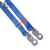 耐特力防坠围杆带高空作业爬杆围杆固定扁带防坠落安全带配件 蓝 1.8m 