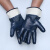 适用手套工作劳保耐磨防油胶皮防滑防水耐油胶帆布浸胶汽修防护 升级款(蓝色):P806(3双) 均码