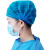 适用于一次性头部帽护士加厚用无纺布帽帽手圆帽防烟 条形弹力帽10包 可调节