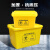 医疗废物周转箱收纳箱垃圾转运箱黄色加厚垃圾桶40L60升100 100个周转箱垃圾袋80x60cm