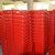 简厚 厨余分类垃圾桶大号厨房户外商用医疗干湿分离蓝色灰色红色绿色加厚全国标准分类塑料垃圾桶 红色80L
