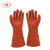 双安 双安 12KV绝缘手套(手型) 接线维修电工用橡胶手套舒适型 均码红棕色 1副 红 标准 20天
