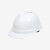 初诗 安全帽国标加厚ABS工业头盔工地电力建筑防砸透气工程帽v型白