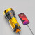 贝工 9110LED锂电强光手提式探照灯 带侧光红蓝爆闪多功能可充电式手提灯 金冉系列