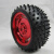 智能小车机器人轮胎 三色 防滑防震轮子 直径85MM 38MM宽车模胎 4MM短轴联器(配六纹胎)1个