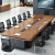 欧思泰 长方形办公桌会议桌长桌简约现代 会议洽谈桌椅组合2.4*1.2米单桌