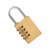 苏识 BC284 黄铜密码锁挂锁 （计价单位：个） 黄色