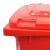 鲁识 LS-ls31 苏州款大号分类垃圾桶环卫物业户外带轮果皮箱 240L红色-有害垃圾