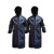 聚远 JUYUAN 1 雨衣 连体 工程雨衣 雨衣 牛津反光条风衣 深蓝色 均码（170-190）