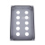 定制定制铸铝防水控制盒金属按钮盒开关急停操作盒工业防爆铸铝盒 五孔(250*80*65)