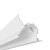 KEDOETY洗墙灯线性灯反光灯槽顶角回光槽cob灯带型材悬浮吊顶铝合金灯槽 白 其它 1米-护墙板款+光源