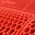 安大侠 内六角镂空防滑PVC地垫 隔水过道厨房厕所游泳池卫生间 多拍不截断 红色 1.6米宽*1米长
