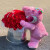花与千寻520情人节草莓熊玫瑰花抱抱桶送女友生日礼物全国同城配送 草莓熊33朵红玫瑰抱抱桶