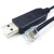 USB转RJ12 6P水晶头通讯线 RS232人机界面通讯线替OP-26486 黑色_基恩士专用 1.8m