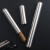 加厚不锈钢雪茄保湿管便携式单支金属雪茄烟收纳筒两支支装可选 单支装镜面工艺 不锈钢雪茄管