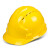 酷仕盾（KUSHIDUN）安全帽工地 ABS加厚防砸透气 工程工地建筑施工抗冲击 黄色 三筋透气款 