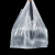 ubag 白色透明塑料袋加厚包装袋一次性打包袋马甲袋子100个装32*52cm含提手