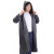 冰禹 BYcz-05 雨披成人雨衣 半透明非一次性EVA雨衣男女生长款带帽加厚防水雨披 黑色（1件）