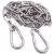鑫亨达（XINHENGDA）304不锈钢晾衣绳铁链挂钩钢丝绳 4mm链条2米➕两个弹簧扣