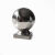 304不锈钢方形连体球方管球座空心圆球带底座38方50/60/80/100方 套100*100方管连体球白色201