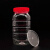 定制1000G蜂蜜瓶塑料瓶子2斤装pet密封罐1千克加厚包装蜜糖桶 2斤圆红手提  1件130个带内盖