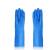 曙亮 丁腈防化手套 蓝色2双装XL码 耐油污耐酸碱防滑防水工业劳保手套