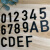 高档数字创意门牌号码牌宾馆酒店房号浴室柜号指示牌自粘立体门贴 黑色（单个数字价格） 10x5.6cm