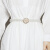 酷奇袋鼠（KUQIDAISHU）新款精致珍珠弹力腰链花朵装饰腰带韩国时尚百搭衣裙衣腰带女 白色扣 80cm 60-