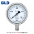 北京BLDYTH100不锈钢压力表径向16级耐高温一体焊接外卡 -0.1-2.4Mpa