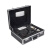 定制铝合金密码箱保险箱子文件箱五金工具仪器设备箱声卡收纳箱航 A005小号黑色空箱内尺寸29 19