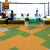 爱柯部落 方块毯办公室拼接地毯 会议客厅满铺防滑地垫装隔音地毯50cm×50cm（4片）棕灰110114