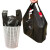 ihome 黑色手提塑料袋 加厚背心袋购物袋方便袋 双层5丝40*78cm 100只