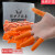 橡胶防滑手指套橙色颗粒耐磨加厚电子工作一次性乳胶防护护指 橙色颗粒防滑100克/L码-约80个