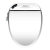 吉田雅格智能马桶盖陶瓷洁身器变频即热型全自动冲洗器加热坐便器双杆清洗 100A智能盖板-短款