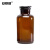 安赛瑞 玻璃广口试剂瓶（2个装）实验室棕色大口磨砂碘伏瓶磨口瓶密封滴剂瓶 60ml 600513