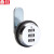 鼎红 密码转舌锁抽屉柜门安全锁具 25mm银色（3个）