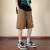 哈萌鹿夏季男生衣服13-15岁冰丝短裤男新款潮牌设计感五分裤子男青少年 K8158黑色 M 约90-115斤可穿