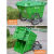 塑料环卫垃圾车大型垃圾桶小区物业学校手推保洁清运车环卫车 蓝白无盖