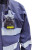 大杨023深蓝色反光雨衣雨裤套装 XL码 铁路调车用防汛救援防护服透气安全警示服 定制