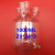 四口烧瓶双层玻璃反应釜夹套反应瓶1000ml 反应器玻璃反应夹层瓶