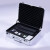 海柯帝 铝镁合金手提箱 工具箱密码锁保险箱精密设备仪器箱商务公文包收纳箱 白色16寸410*300*115mm